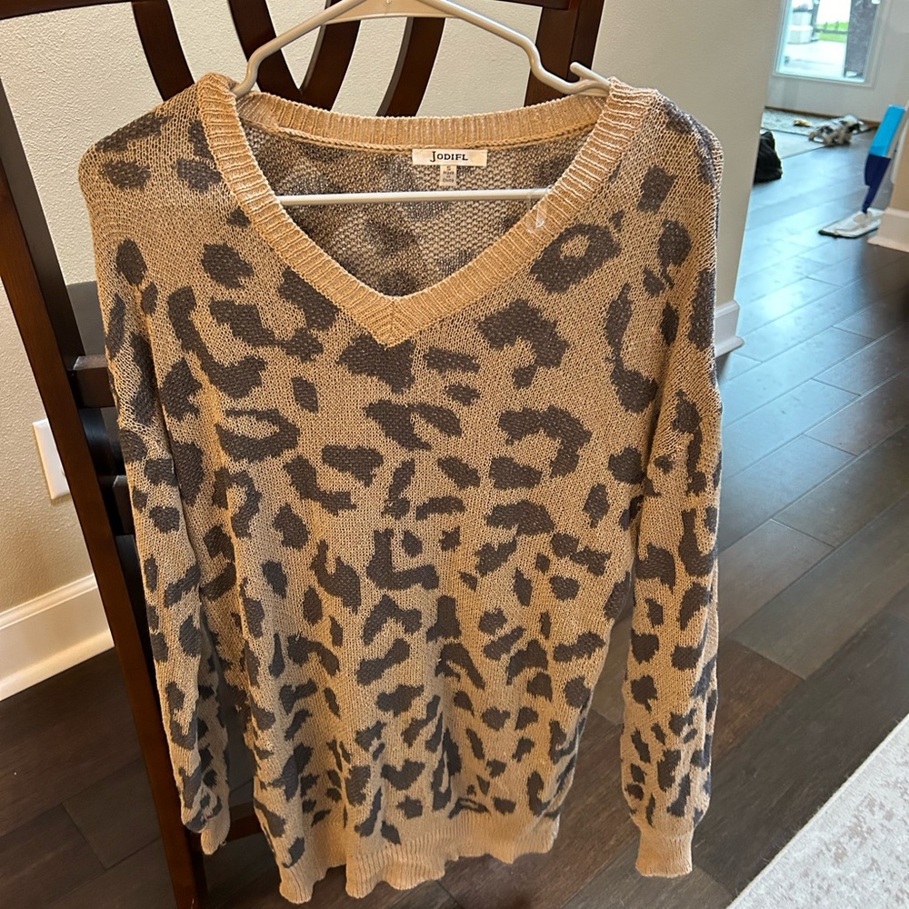 Cheetah print sweater